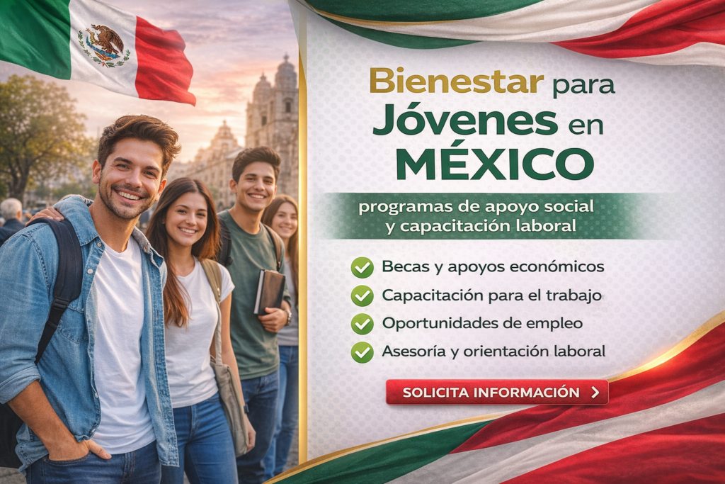 ❤️‍🩹 Bienestar para Jóvenes en México: programas de apoyo social y capacitación laboral