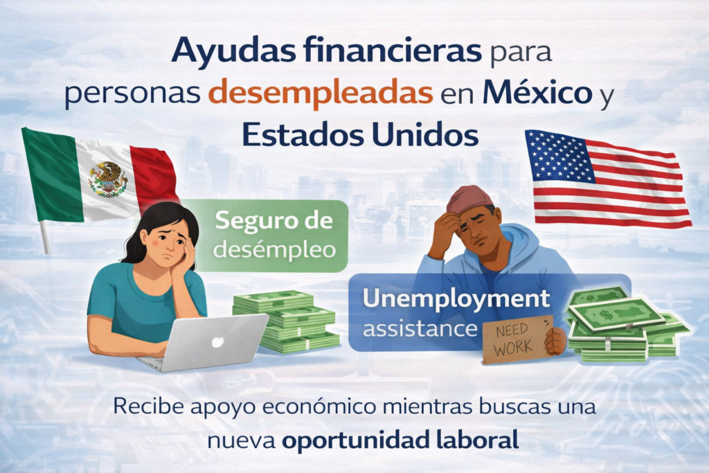 🏦Ayudas financieras para personas desempleadas en México y Estados Unidos