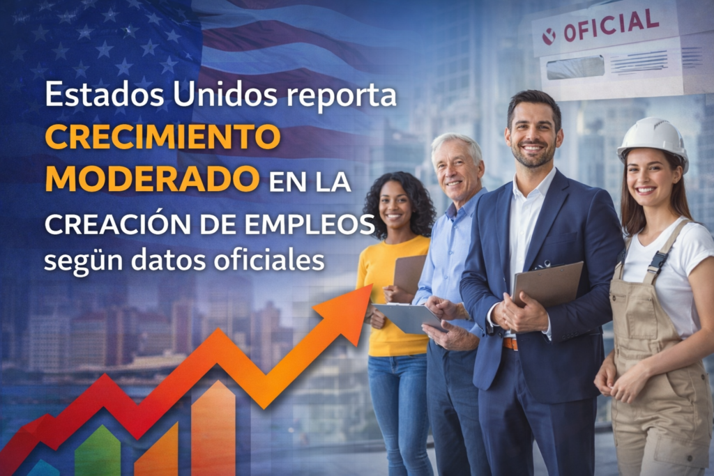 📰 Estados Unidos registra aumento moderado del empleo