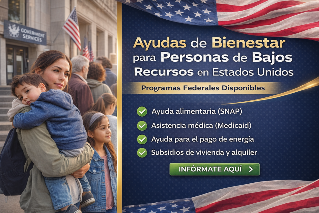 ❤️‍🩹 Ayudas de bienestar para personas de bajos recursos en Estados Unidos: programas federales disponibles